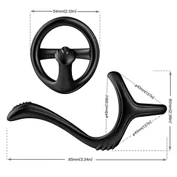 Ерекційне кільце B - Series Joy Treasure, 8.5 см (чорний) - мініатюра 5