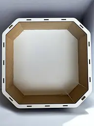 Подарункова коробка квадратна (ХДФ) 19x19x10 см. №24 - мініатюра 3