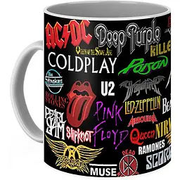 Кухоль GeekLand Rock band logo CP 04.69 330 мл білий - мініатюра 3