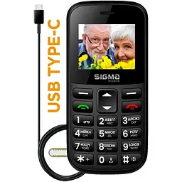 Мобільний телефон Sigma mobile Comfort 50 Easy Black (4827798585214) UA-UCRF [131381] - мініатюра 5