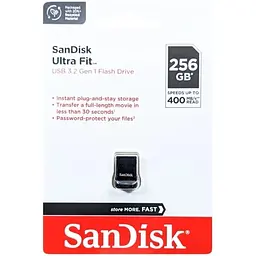 Флеш-накопичувач USB 256Gb Ultra Fit, Black, USB 3.2 Gen 1, до 400 МБ/с (SDCZ430-256G-GAM46) SanDisk teh0029145 - мініатюра 3