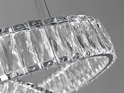 Люстра світлодіодна Diasha 536/800CH Гармонія 180W, 9900 лм, хром, 100 см, 85 см, пульт, сучасний стиль для дому - мініатюра 2