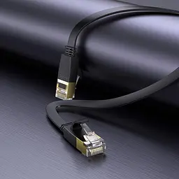 Кабель вита пара Hoco US07 General pure copper flat network cable 10 метрів 1Gbps патч-корд - мініатюра 3