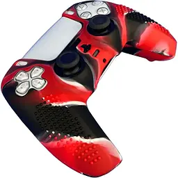 Чохол на геймпад Silicone Case для Sony DualSense Black/Red [125872] - мініатюра 2