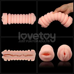 Мастурбатор подвійний SKIN BLOWOUT DOUBLE SIDE STROKER LOVETOYS 66-LV250015 102628 - мініатюра 3