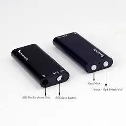 Найменший диктофон Savetek 200 (GS-R01s), 8 ГБ пам'яті, активація запису голосом, 96 годин запису (S3008) - мініатюра 5