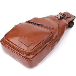 Чоловіча сумка через плече з натуральної шкіри Vintage 19х32х8 см sum0027408 - мініатюра 5