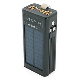 Повербанк Powerbank 7GO G-PW09 30000mAh, SOLAR, 22.5W, Li-pol, TypeC + Lighting, Black