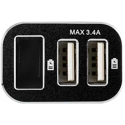 Автомобільний зарядний пристрій Gelius Pro Wolt LCD GP-CC005 Black з кабелем XiaomicroUSB - мініатюра 8