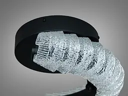 Сучасний LED світильник Diasha 2509/400BK з пультом і димером - мініатюра 5