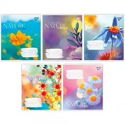 
Зошити учнівські 60 аркушів лінія Yes Nature colorful, 10 шт. в упаковці