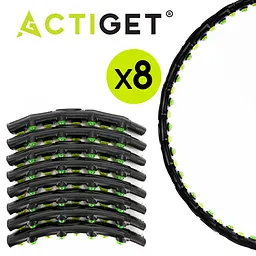 Обруч для талії Actiget (хулахуп) масажний, складний 88 см 1.2 кг ACT0135 Black - мініатюра 5