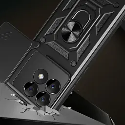 Чохол до мобільного телефона BeCover Military Poco F6 Pro Black (712166) - мініатюра 4