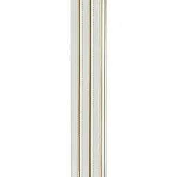 Рейка декоративна Sticker Wall PS 2900х115х12мм Під білу шкіру із золотом SW-00002130 - мініатюра 5