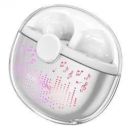 Bluetooth Стерео Гарнітура Borofone BW15 Білий - мініатюра 2