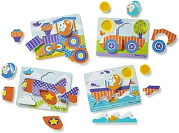 Дерев'яний пазл Melissa&Doug Транспорт, 22 елементи (MD30133) - мініатюра 6