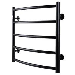 Рушникосушарка UNIO LD W 500-500-5 BLK Драбинка Дуга чорна (21613) - мініатюра 2