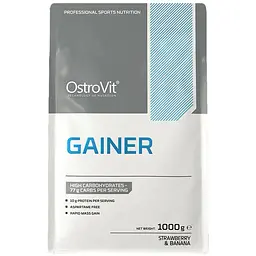 Гейнер OstroVit Gainer Strawberry & Banana 1000 г - мініатюра 2
