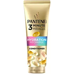 Кондиціонер для волосся Pantene Pro-V 3 Minute Miracle Hydration Recharge 220 мл (8700216938860) - мініатюра 2