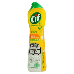 Крем для чищення Cif Clean Boost Актив Лимон 500 мл
