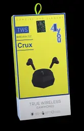 Bluetooth-гарнітура 4you CRUX black Game Design, BT 5.1 - мініатюра 4