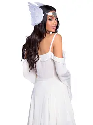 Пов'язка на голову Leg Avenue Feather headband White з пір'ям (білий) - мініатюра 4