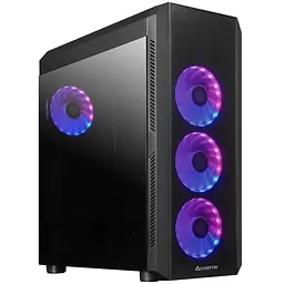 Корпус Chieftec SCORPION 4 4x120mm A-RGB, USB-C, ATX, без БЖ, Black (GL-04B-UC-OP)