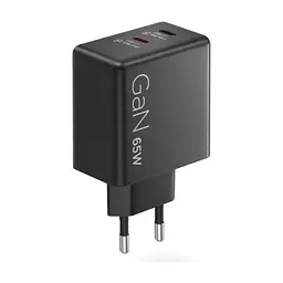 Блок питания для ноутбука Lenovo Dual USB-C 65W GaN Charger (40AW065BEU) - миниатюра 6
