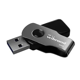 USB флеш накопичувач Wibrand 64GB Lizard Black USB 3.2 Gen 1 (USB 3.0) (WI3.2/LI64P9B) - мініатюра 1