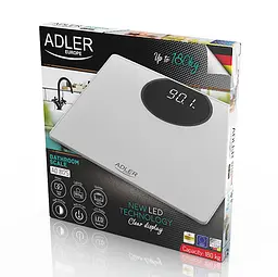 Весы для ванной 1180кг LED дисплей Adler AD 8175 - миниатюра 5