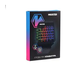 Клавіатура Maxxter KBG-OH-01B-UA USB UA Black (KBG-OH-01B-UA) - мініатюра 5