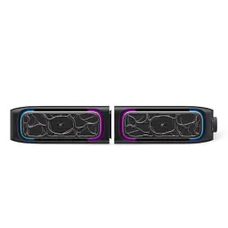 Колонки 2.0 Havit HV-SK215, Black, 2 x 2.5 Вт, mini-jack 3.5 мм, Bluetooth, USB, RGB підсвічування, радіус дії до 10 м - мініатюра 4