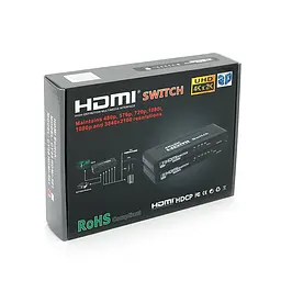 HDMI свіч Voltronic 3D 4kx2k, 1080р, 1,4 версія, 5x1 портів, Blister - мініатюра 2
