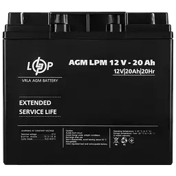 Акумулятор Logicpower AGM LPM 12V-20 Ah (LP4163) - мініатюра 3
