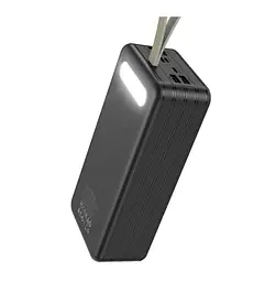 Портативний акумулятор BOROFONE DBT09 Large papacity four USB 60000mAh чорний - мініатюра 2