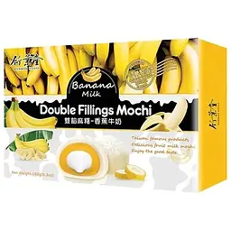 Десерт Моті Bamboo House Banana Milk Double Fillings Mochi з подвійною начинкою Банан Молоко 180 г