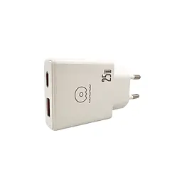 Сітчасте зарядне пристрій WUW-C217 PD 25W USB A + Type-C білий