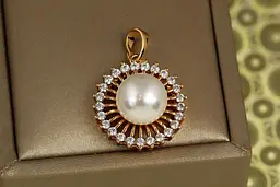 Кулон Xuping Jewelry сяйво з перлиною 1,8 см золотистий