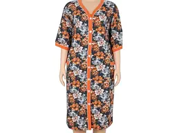 Халат HETAI жін бавовна арт.S-40 р.58 (10XL) сіро-помаранчевий