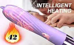 Вібратор B - Series Fox Heating, 18 см (бузковий) - мініатюра 11