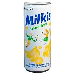 Напій молочний газований Lotte Milkis Banana 250 мл
