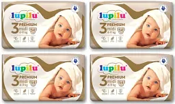 Підгузники Lupilu Premium Midi Розмір 3, Вага 4-9 кг, 216 шт