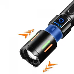 Ліхтар ручний акумуляторний BL BL-611-TG FLUORESCENCE zoom 1x26650 або 3xAAA - мініатюра 3