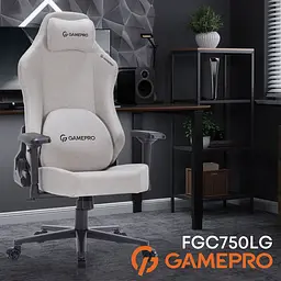 Ігрове крісло GamePro Size L Fabric Light Grey (FGC750LG) - мініатюра 11