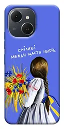 Чохол Demsky Сміливі завжди щастя мають для Tecno Spark 40C