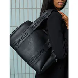 Сумка Childhome Mommy club Signature vegan leather black (CWMCSLBL) - мініатюра 6
