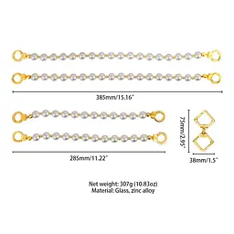 Перлинні наручники та поножі LOCKINK Pearl Handcuffs & Anklecuffs - мініатюра 9
