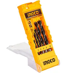 Набір свердел по дереву Ingco 4-10 мм 5 шт (AKD5058) - мініатюра 2