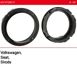 Проставки під динаміки ACV 271320-17 для автомобілів Skoda, Seat, Volkswagen - мініатюра 5