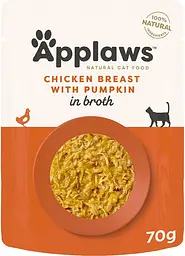 Вологий корм для котів Applaws Chicken Breast with Pumpkin in Broth (курка з гарбузом у бульйоні)